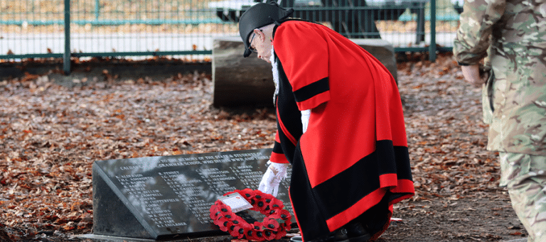 Mayor of Wirral Joins Calday Grange Grammar School in Remembrance Service